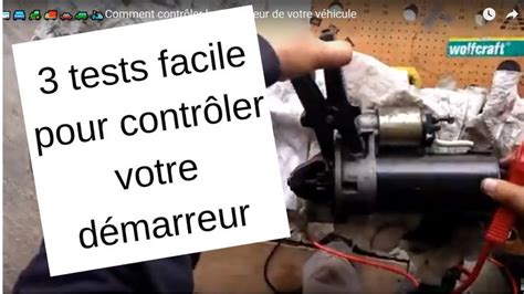Contrôler un démarreur .